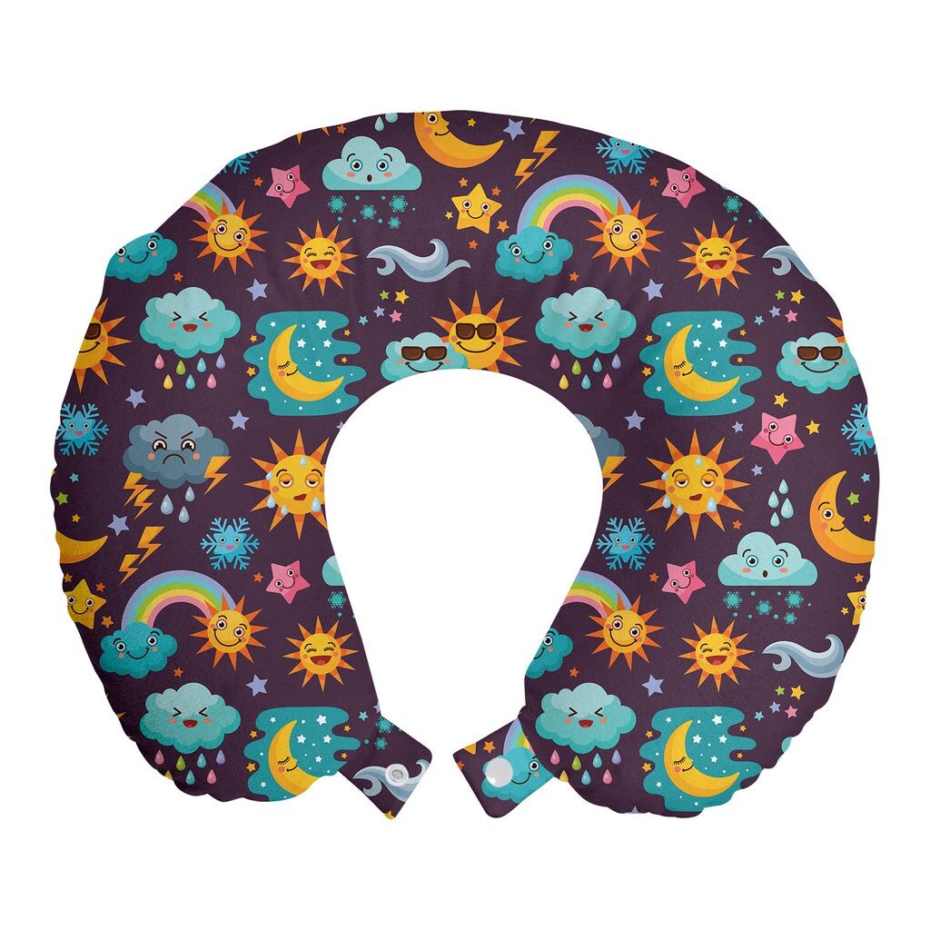 ABAKUHAUS Детская дорожная подушка для шеи, Happy Smile Sun Clouds, пенопластовый дорожный предмет для самолета и автомобиля, 30x30 см, разноцветный
ABAKUHAUS Детская дорожная подушка для шеи, Happy Smile Sun Clouds, пенопластовый дорожный предмет для самолета и автомобиля, 30x30 см, разноцветный