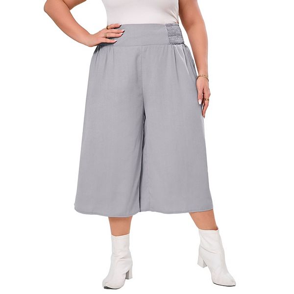 Женские брюки plus size с широкими штанинами и карманами Xuba, Light Gray
Женские брюки plus size с широкими штанинами и карманами Xuba, Light Gray