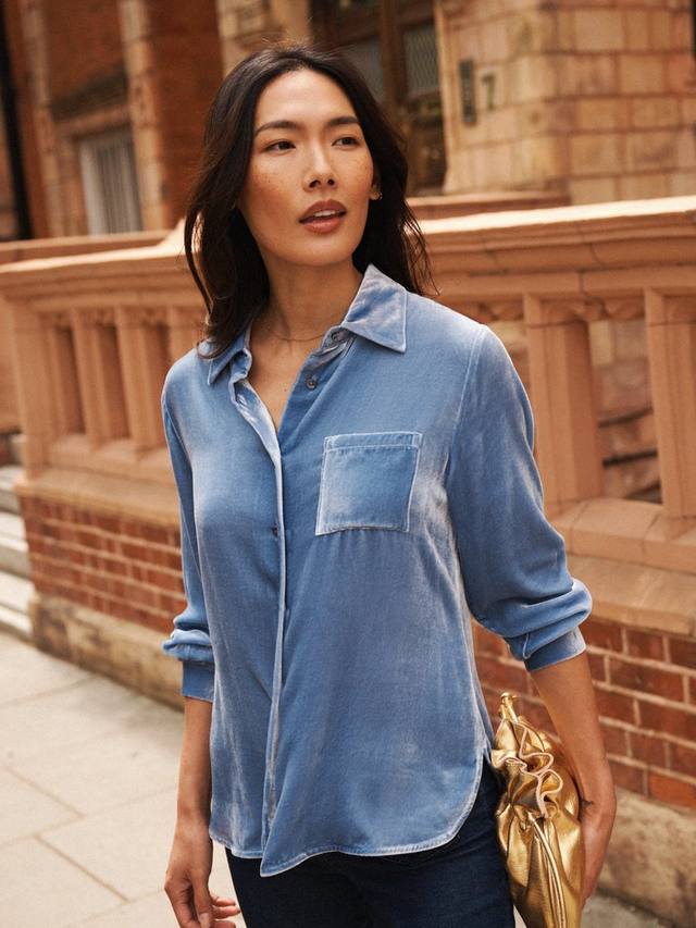 Блузка Chiara с длинными рукавами и воротником из шелковой смеси NRBY, Chambray
Блузка Chiara с длинными рукавами и воротником из шелковой смеси NRBY, Chambray