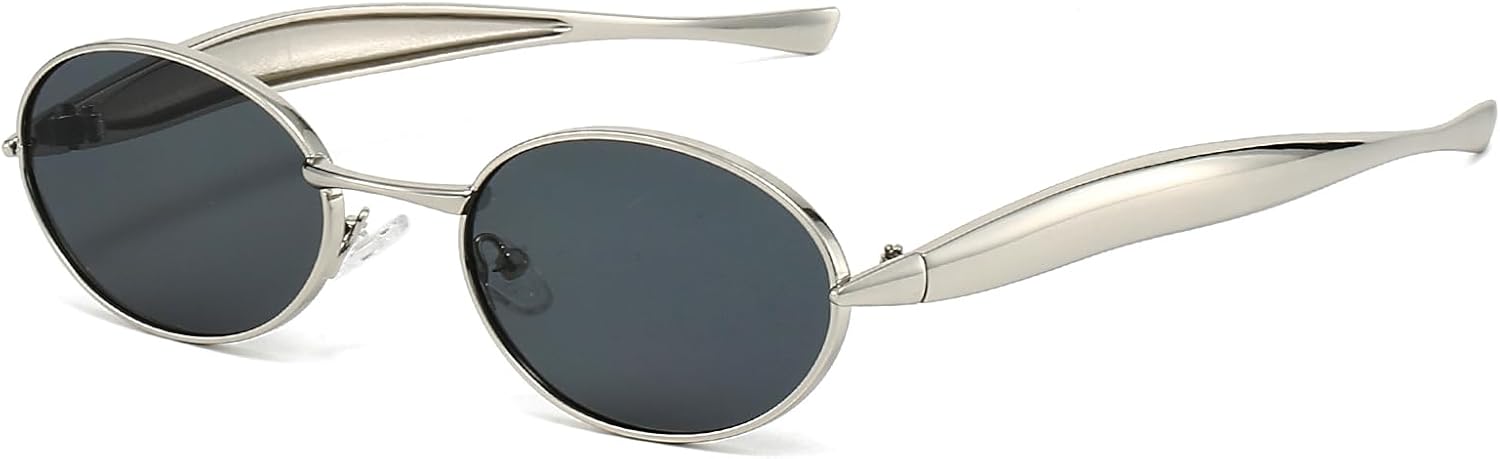 Ретро овальные солнцезащитные очки для женщин и мужчин в стиле 70-х, модные солнцезащитные очки-сардинки, золотистая металлическая оправа, защита от УФ-излучения UV400 SUNBSR, Silver/Grey
Ретро овальные солнцезащитные очки для женщин и мужчин в стиле 70-х, модные солнцезащитные очки-сардинки, золотистая металлическая оправа, защита от УФ-излучения UV400 SUNBSR, Silver/Grey