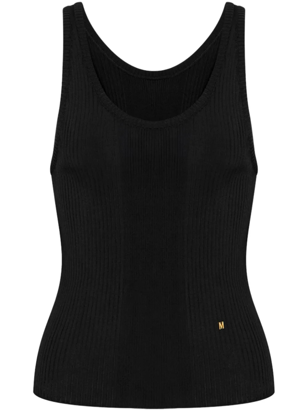 Moschino топ с U-образным вырезом, черный 
Moschino топ с U-образным вырезом, черный