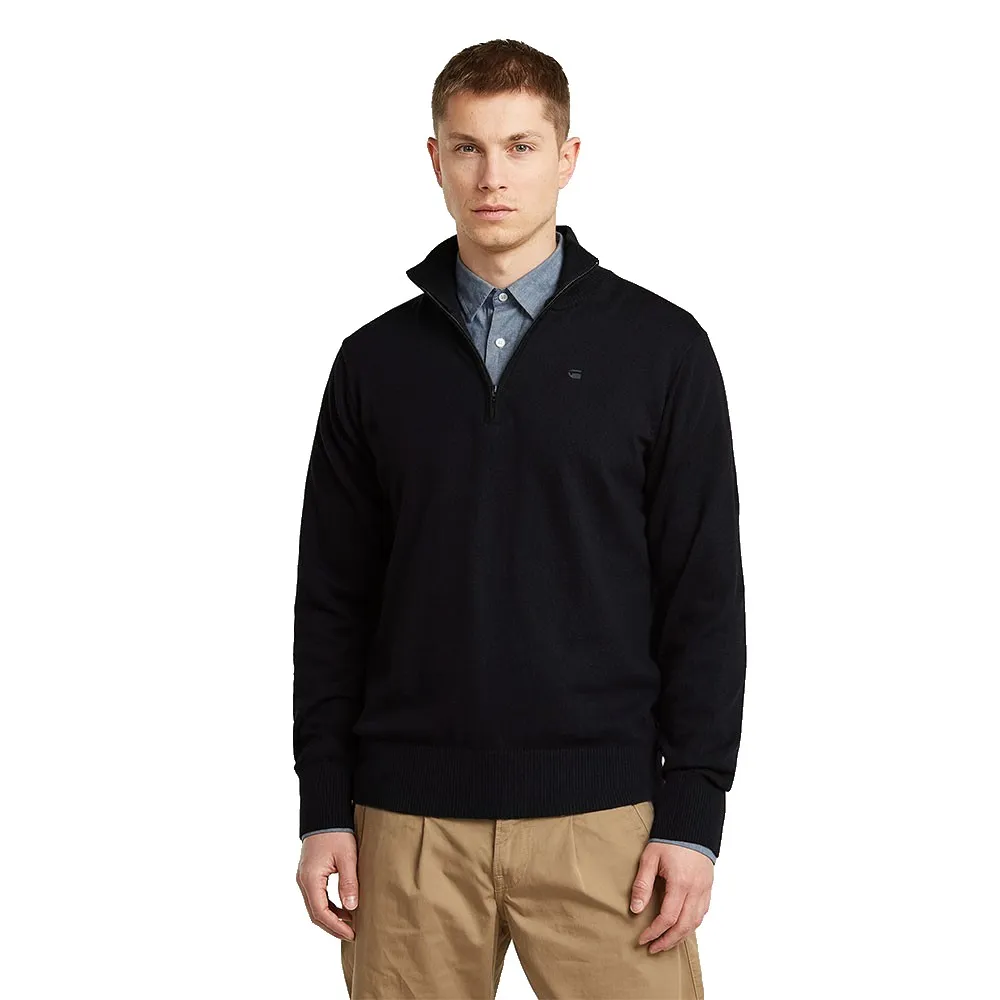 Свитер G-Star The Olivier с половинной молнией, черный
Свитер G-Star The Olivier с половинной молнией, черный