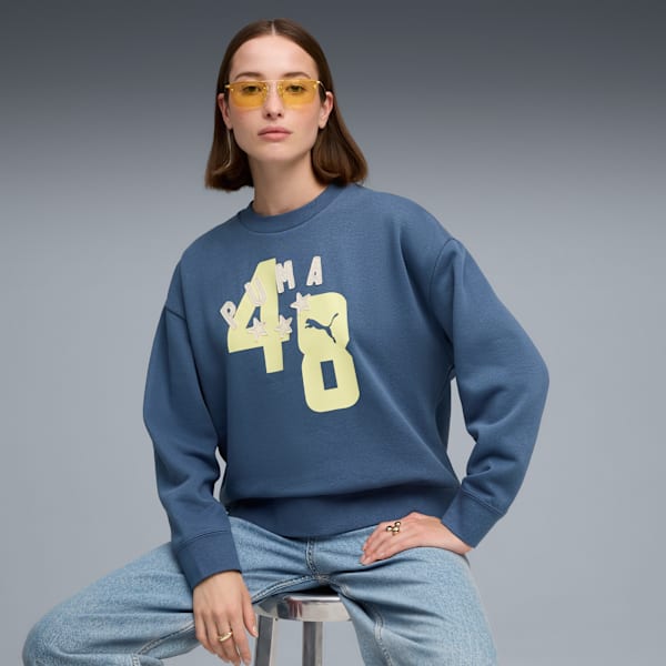 Женская толстовка с круглым вырезом Puma Essentials Double Up, синий
Женская толстовка с круглым вырезом Puma Essentials Double Up, синий