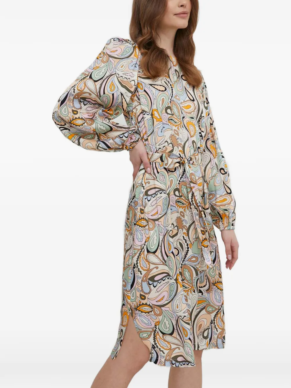 Мини-платье с поясом на талии и узором "пейсли" Mos Mosh, бежевый
Мини-платье с поясом на талии и узором "пейсли" Mos Mosh, бежевый