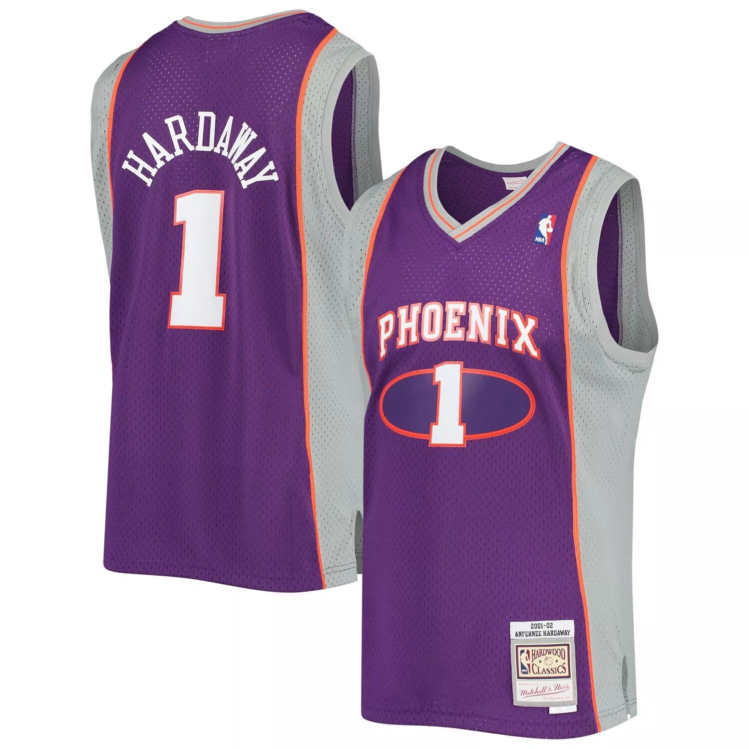 Мужская футболка Mitchell & Ness Penny Hardaway Purple Phoenix Suns 2001-2002 из аутентичной классики лиственных пород Swingman
Мужская футболка Mitchell & Ness Penny Hardaway Purple Phoenix Suns 2001-2002 из аутентичной классики лиственных пород Swingman