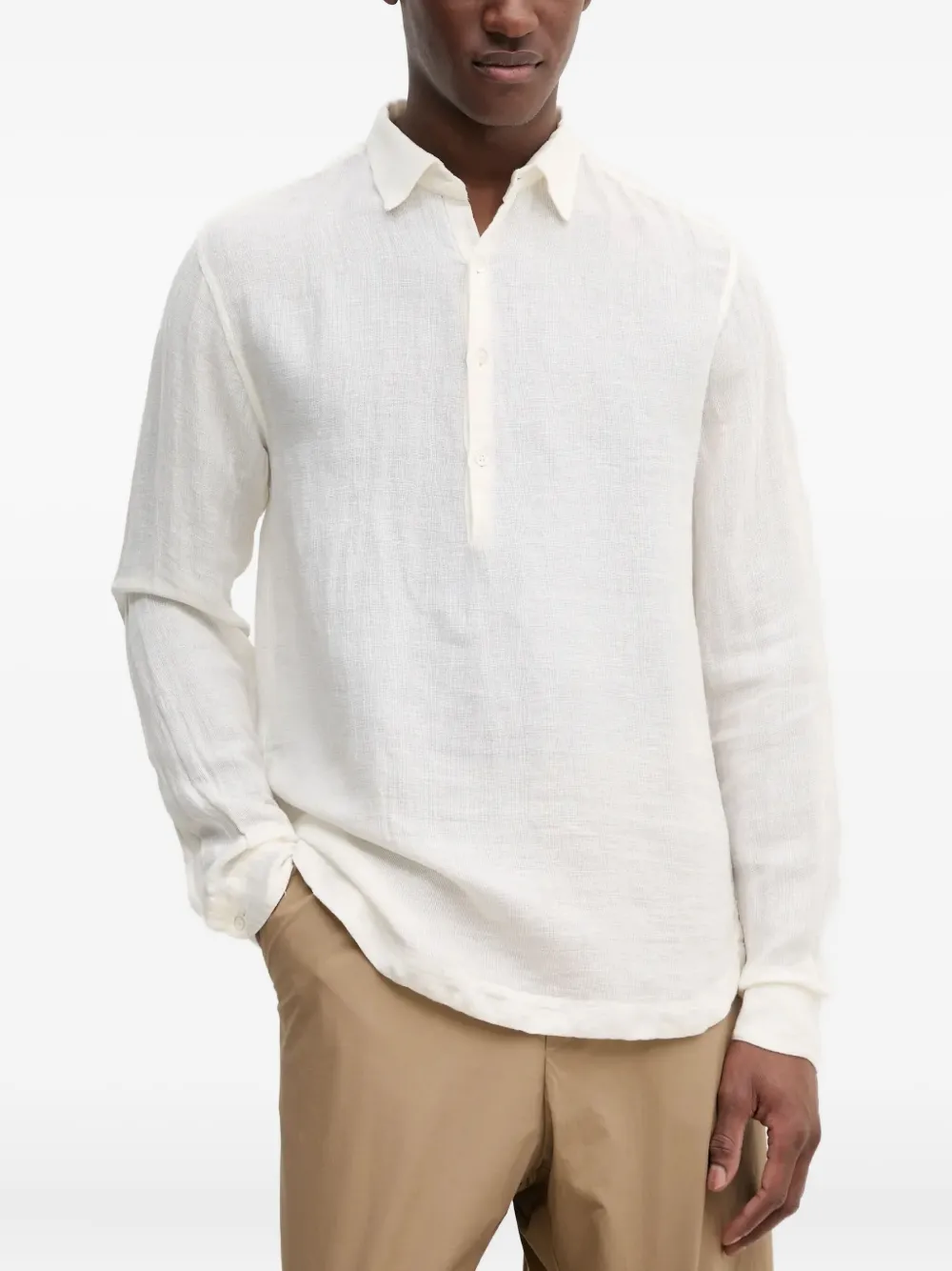 Рубашка поло с длинными рукавами Barena, белый
Рубашка поло с длинными рукавами Barena, белый