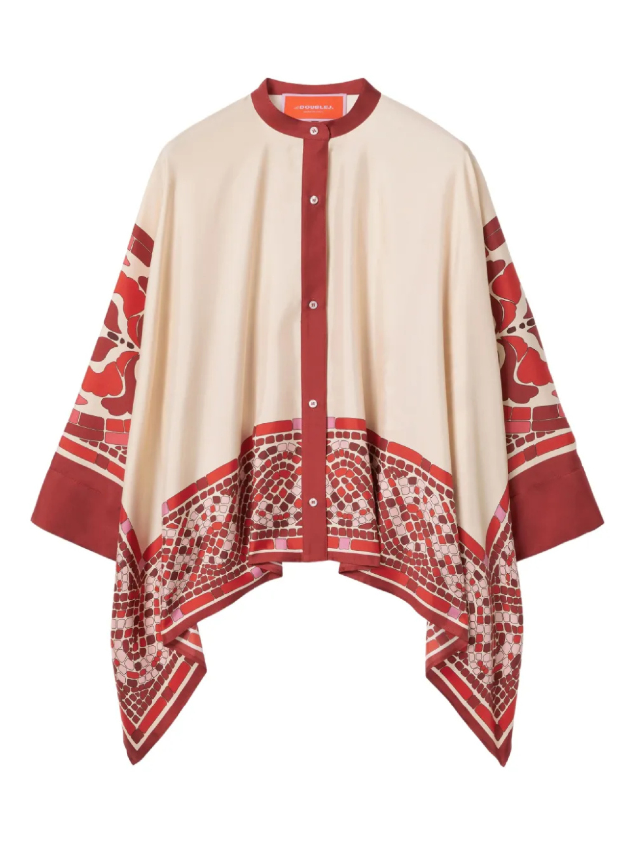 Шелковая рубашка-фуляр La DoubleJ, красный
Шелковая рубашка-фуляр La DoubleJ, красный