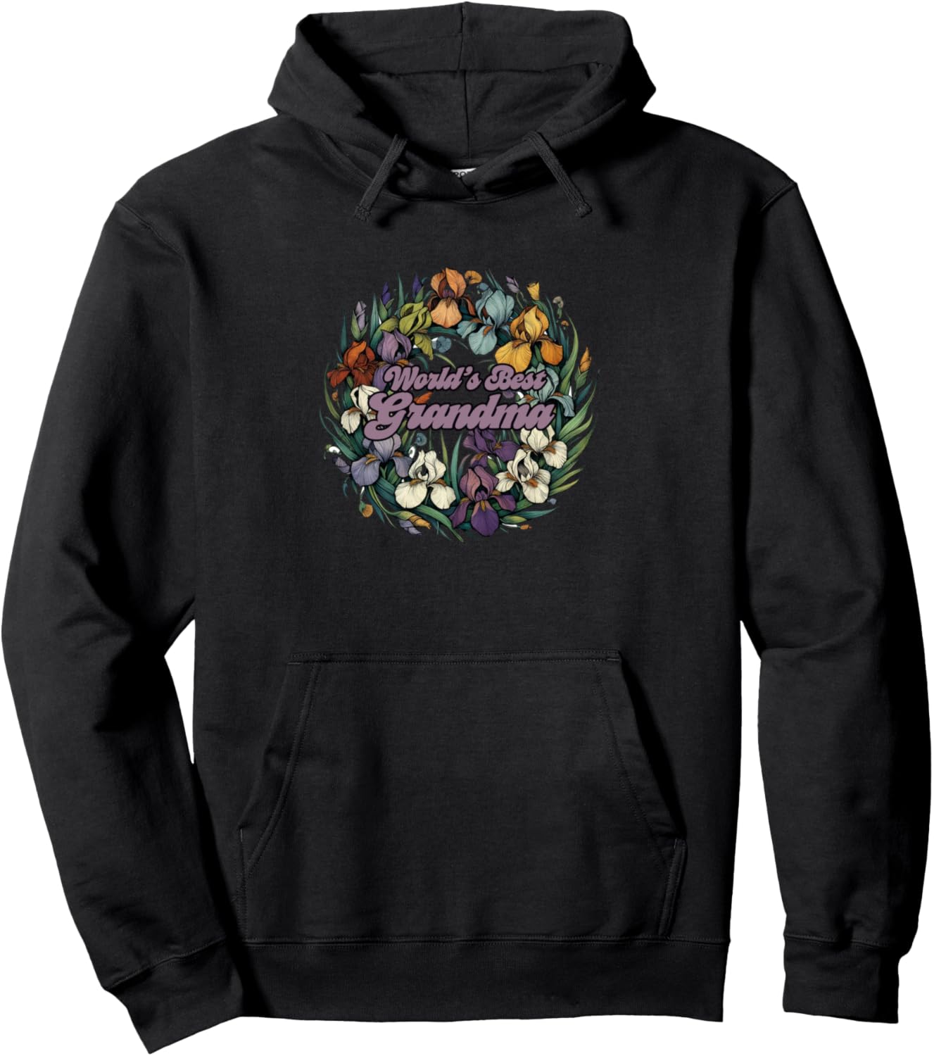 Худи с цветочным рисунком лучшей в мире бабушки Grandmas Iris Flower Snugg, черный
Худи с цветочным рисунком лучшей в мире бабушки Grandmas Iris Flower Snugg, черный