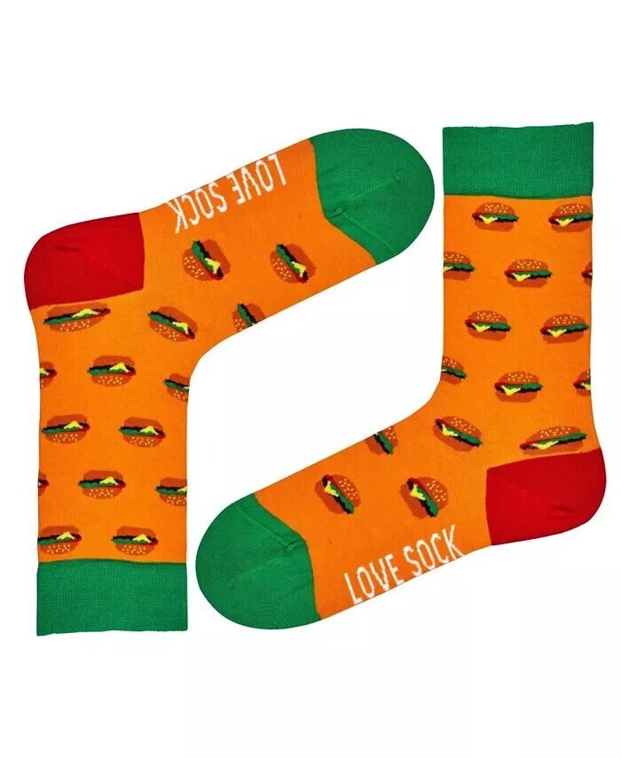 Новинка Burger, хлопковые разноцветные веселые носки для экипажа Love Sock Company, оранжевый
Новинка Burger, хлопковые разноцветные веселые носки для экипажа Love Sock Company, оранжевый