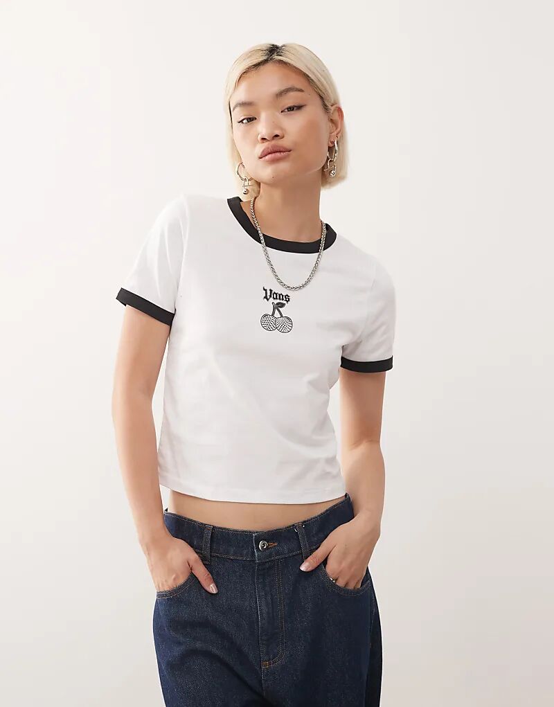 Футболка Vans Cherry bom ringer белого цвета
Футболка Vans Cherry bom ringer белого цвета