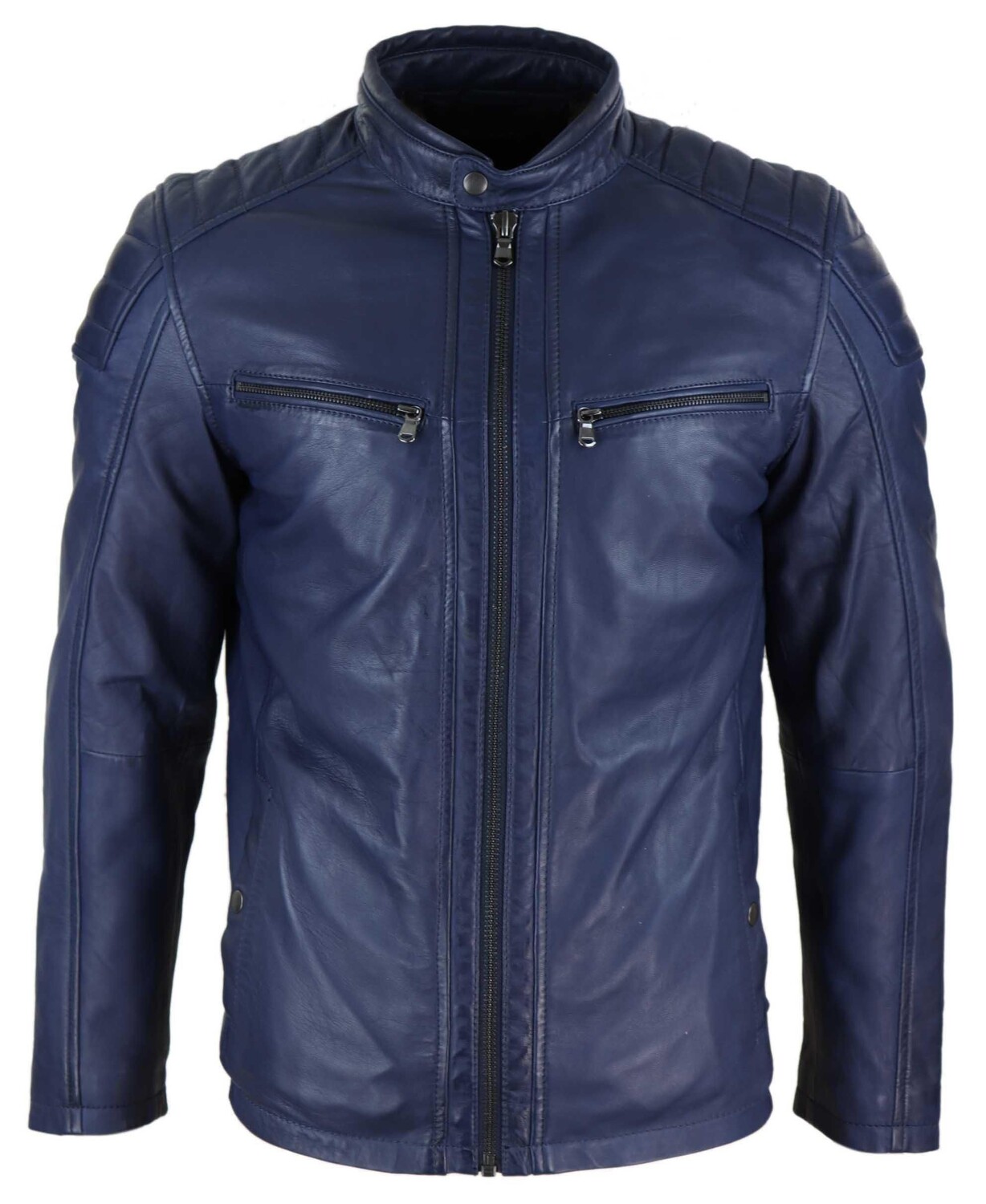 Куртка байкерская TruClothing на молнии, темно-синий
Куртка байкерская TruClothing на молнии, темно-синий