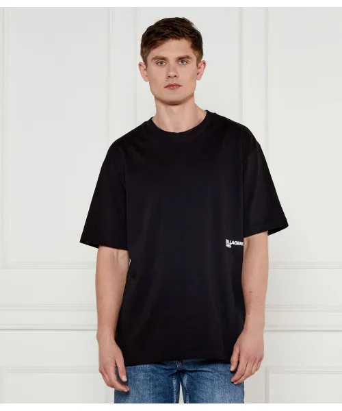 Футболка Relaxed fit Karl Lagerfeld Jeans, черный 
Футболка Relaxed fit Karl Lagerfeld Jeans, черный