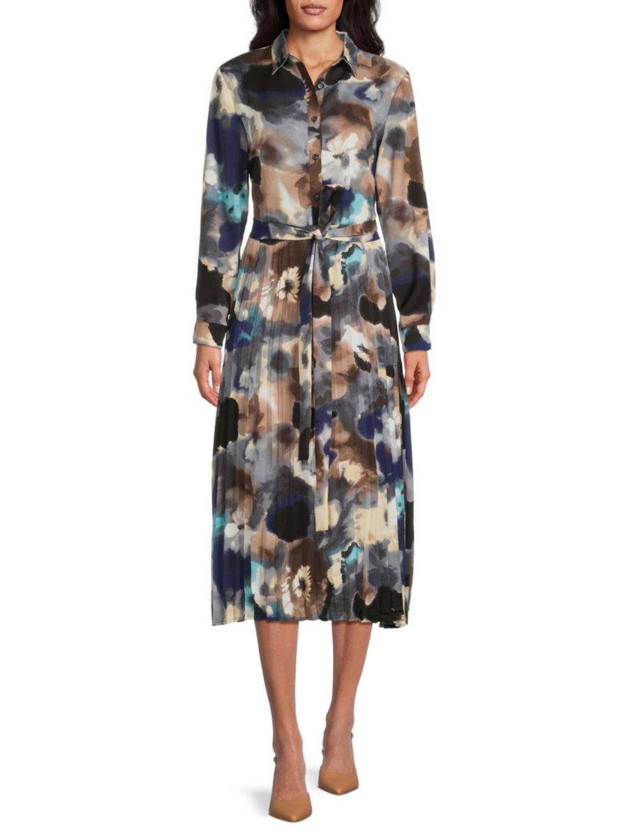 Платье макси с цветочным принтом и плиссе YAL New York, разноцветный
Платье макси с цветочным принтом и плиссе YAL New York, разноцветный