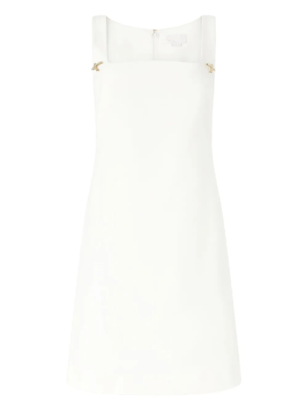 Платье с квадратным вырезом и стразами Genny, белый
Платье с квадратным вырезом и стразами Genny, белый