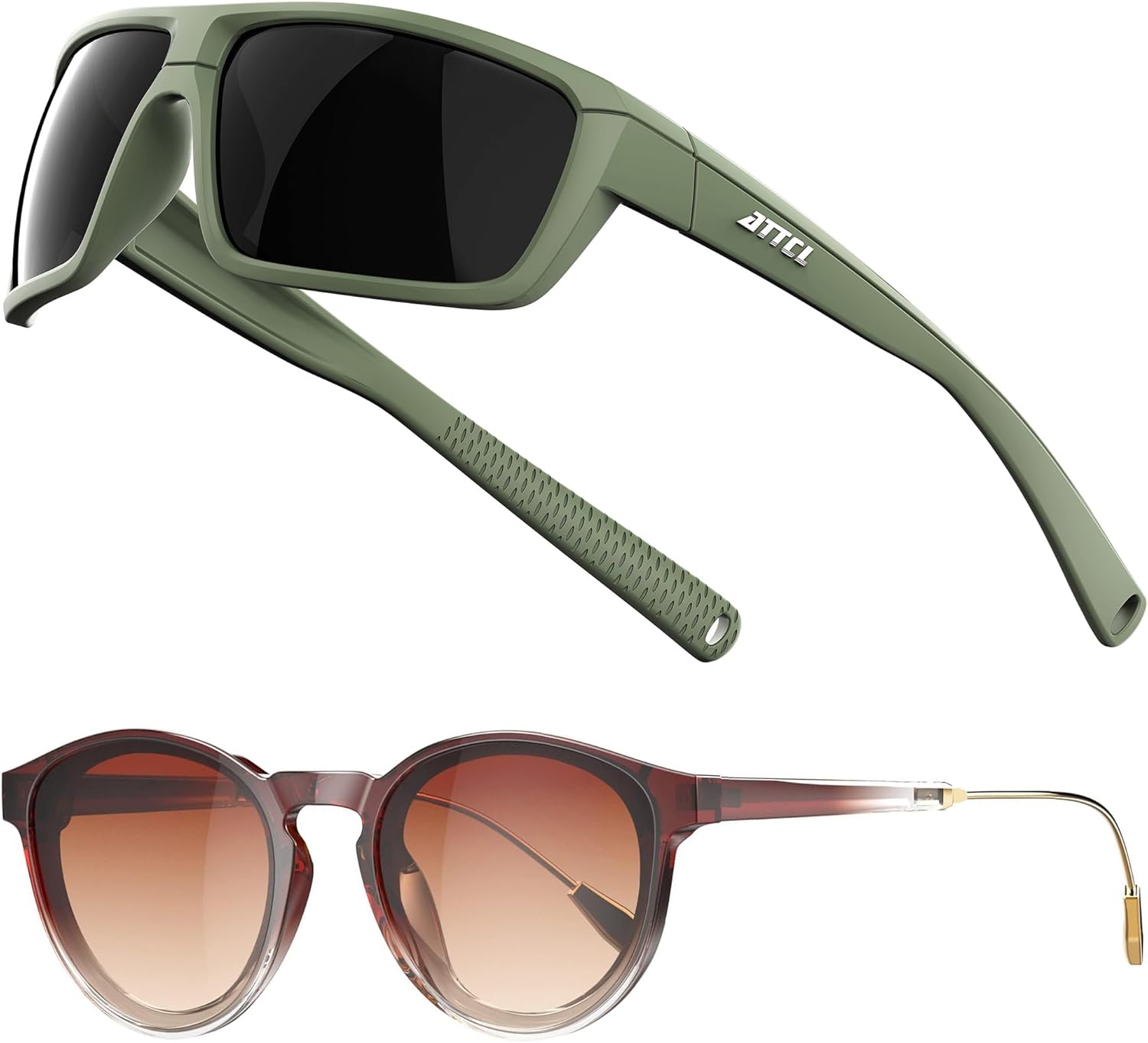 Комплект ATTCL: женские круглые классические поляризованные солнцезащитные очки в стиле ретро с защитой от УФ-излучения UV400: (5001 - зеленый + оправа) + (3033 - прозрачно-коричневый + коричневый), As the Picture
Комплект ATTCL: женские круглые классические поляризованные солнцезащитные очки в стиле ретро с защитой от УФ-излучения UV400: (5001 - зеленый + оправа) + (3033 - прозрачно-коричневый + коричневый), As the Picture