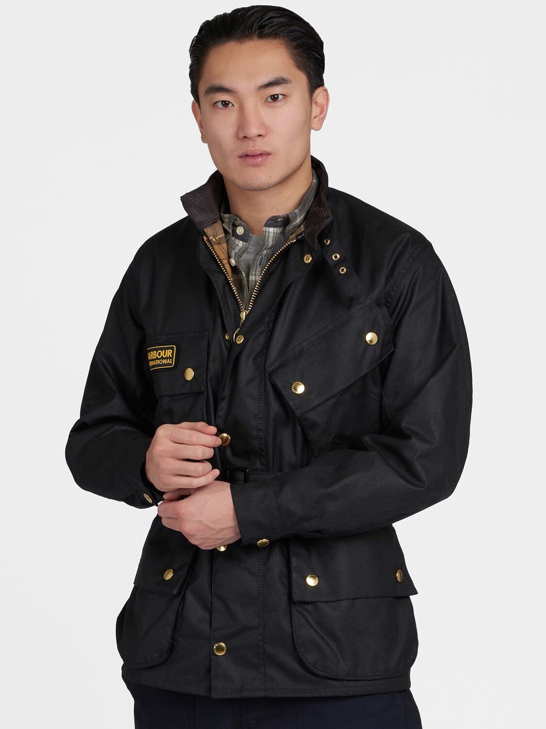 Оригинальная куртка Barbour International из вощеного хлопка
Оригинальная куртка Barbour International из вощеного хлопка