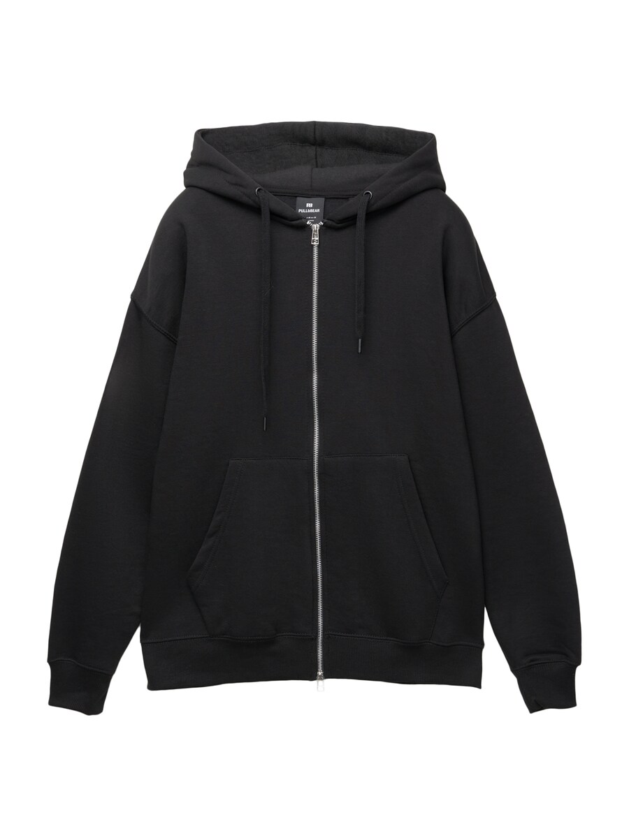 Толстовка с капюшоном на молнии Pull&Bear, черный
Толстовка с капюшоном на молнии Pull&Bear, черный