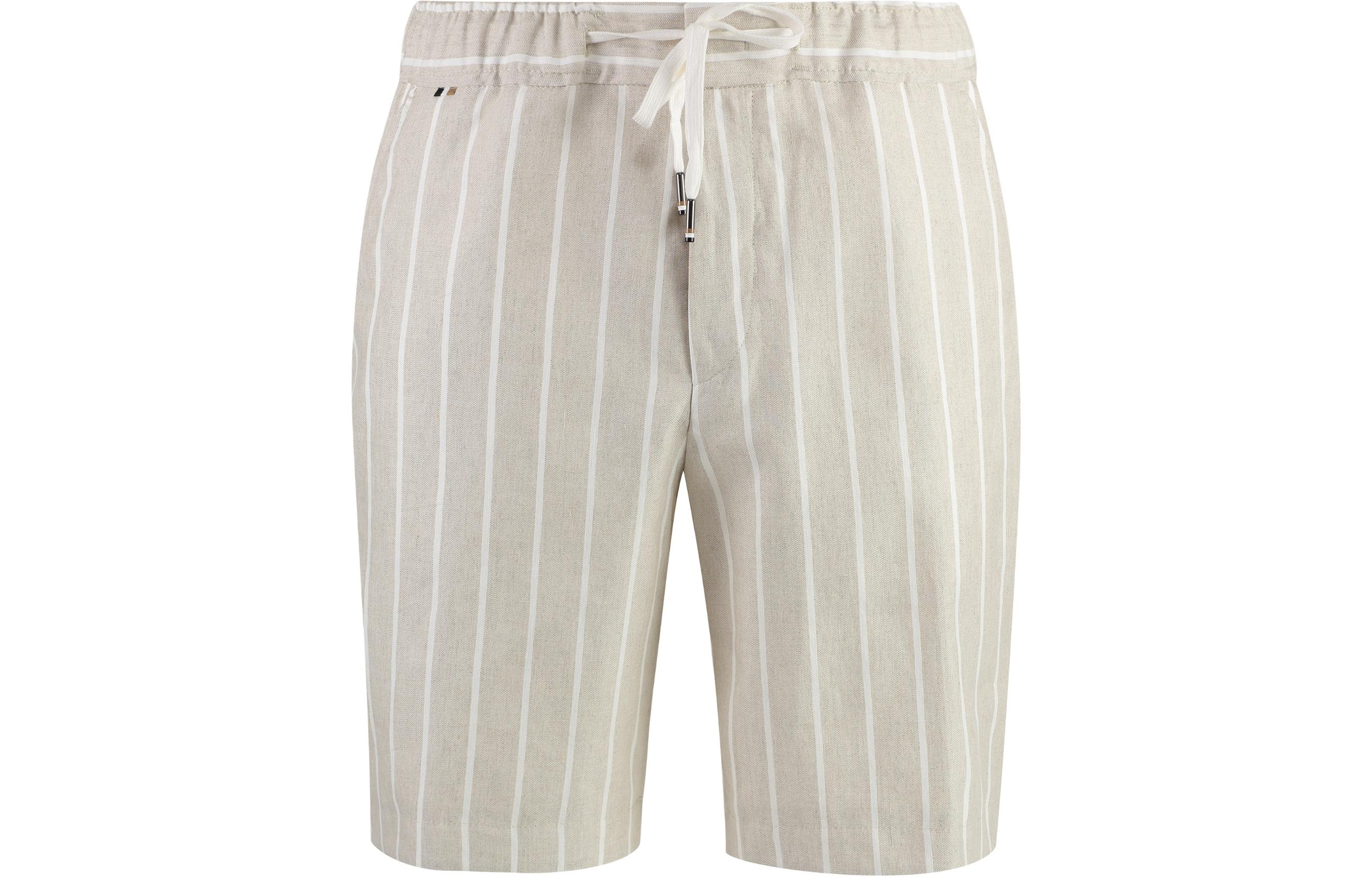 Полосатые бермуды на шнурке HUGO BOSS, бежевый
Полосатые бермуды на шнурке HUGO BOSS, бежевый