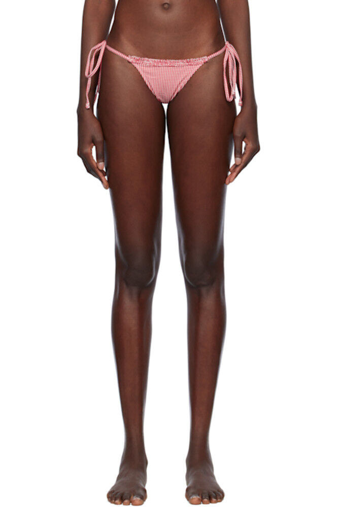 Красно-белые божественные трусики-бикини со стрингами Frankies Bikinis
Красно-белые божественные трусики-бикини со стрингами Frankies Bikinis