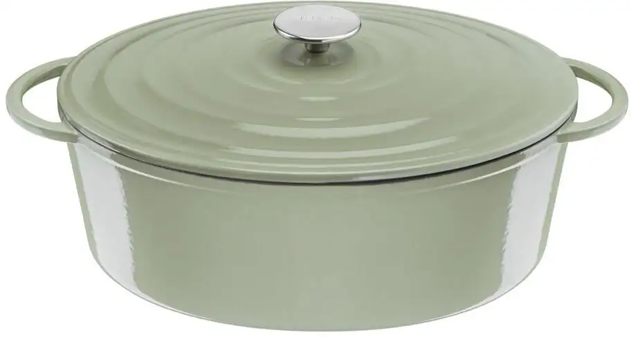 Жаровня Tefal "LOV", чугун, (1 шт.), вкл. электронную книгу, Ø 34 см, индукционная, овальная Ø 34 см + высота 17,41 см, светло-зеленый
Жаровня Tefal "LOV", чугун, (1 шт.), вкл. электронную книгу, Ø 34 см, индукционная, овальная Ø 34 см + высота 17,41 см, светло-зеленый