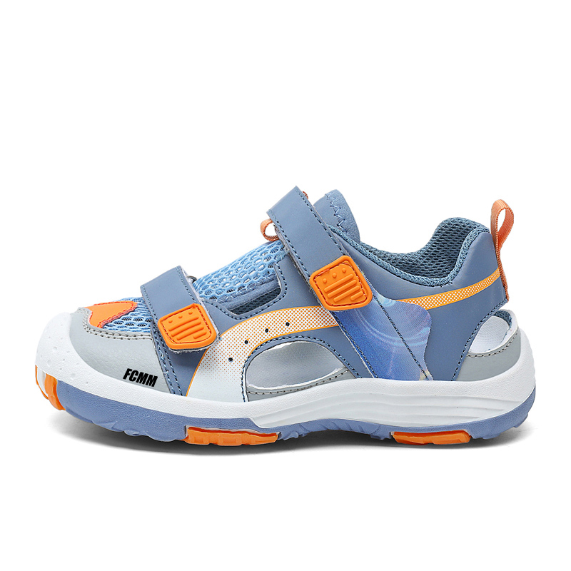 Дышащие, нескользящие, противоударные, низкие детские сандалии FCMM, синий 
Дышащие, нескользящие, противоударные, низкие детские сандалии FCMM, синий
