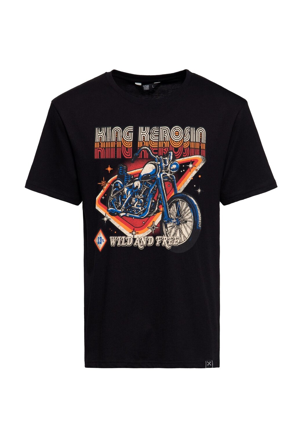 Рубашка с принтом и изображением мотоцикла 70-х годов Wild & Free KING KEROSIN, черный
Рубашка с принтом и изображением мотоцикла 70-х годов Wild & Free KING KEROSIN, черный