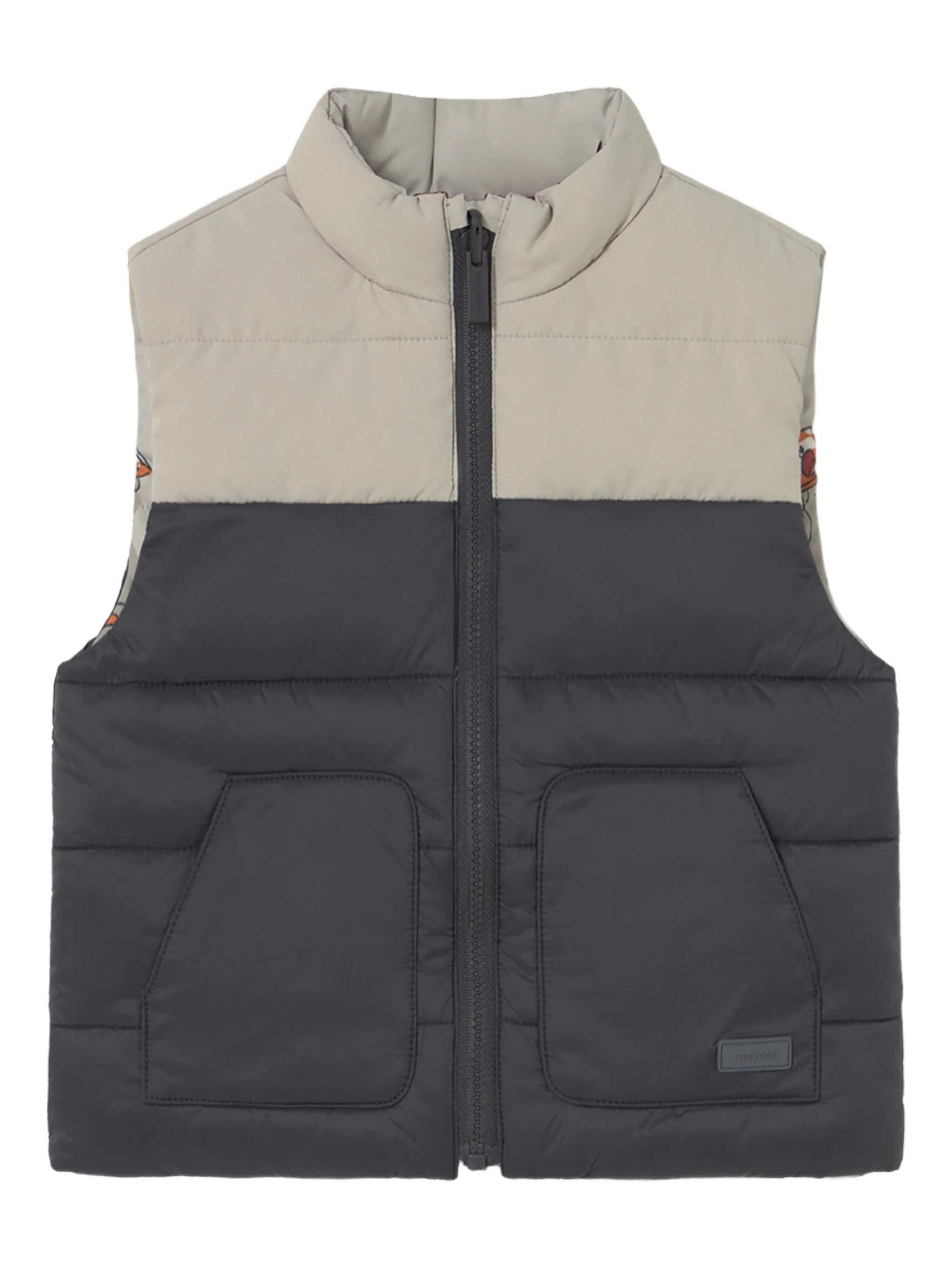 Двусторонний дутый жилет Mayoral, серый
Двусторонний дутый жилет Mayoral, серый