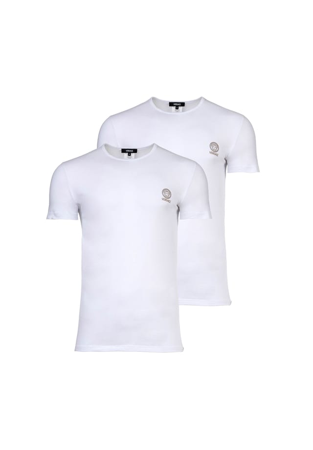 Футболка 2 шт. в упаковке - майка с круглым вырезом эластичный хлопок Versace, белый
Футболка 2 шт. в упаковке - майка с круглым вырезом эластичный хлопок Versace, белый