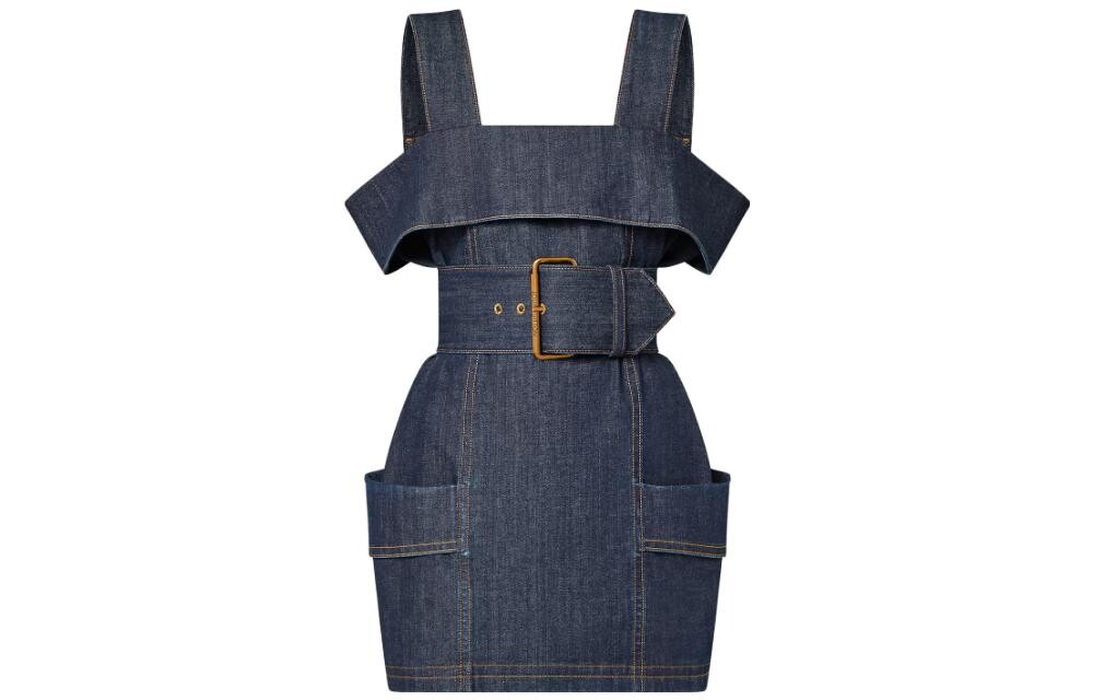 Платье без рукавов женское синее Louis Vuitton 
Платье без рукавов женское синее Louis Vuitton