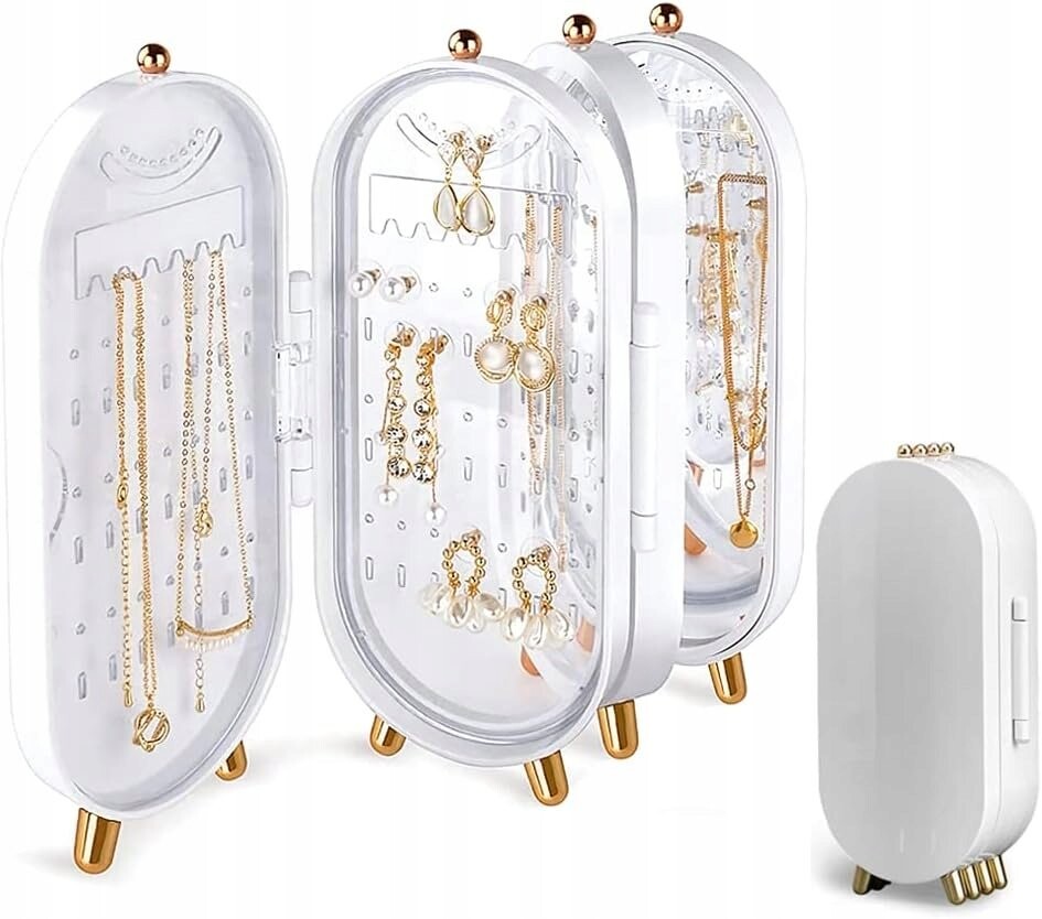 Органайзер для ювелирных изделий Серьги Браслеты Зеркало Складной F22 Белый Inna
Органайзер для ювелирных изделий Серьги Браслеты Зеркало Складной F22 Белый Inna