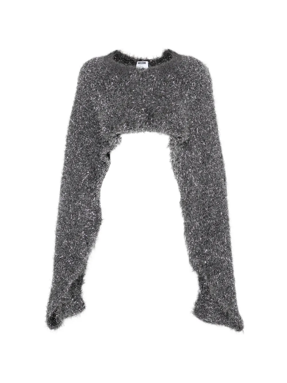 Укороченный топ с эффектом металлик Moschino, серый
Укороченный топ с эффектом металлик Moschino, серый