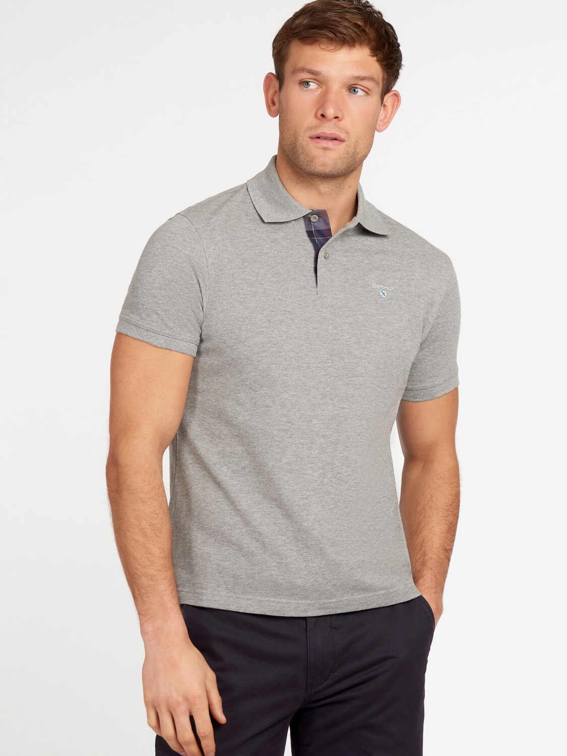 Рубашка-поло Barbour Tartan Pique, серый меланж
Рубашка-поло Barbour Tartan Pique, серый меланж