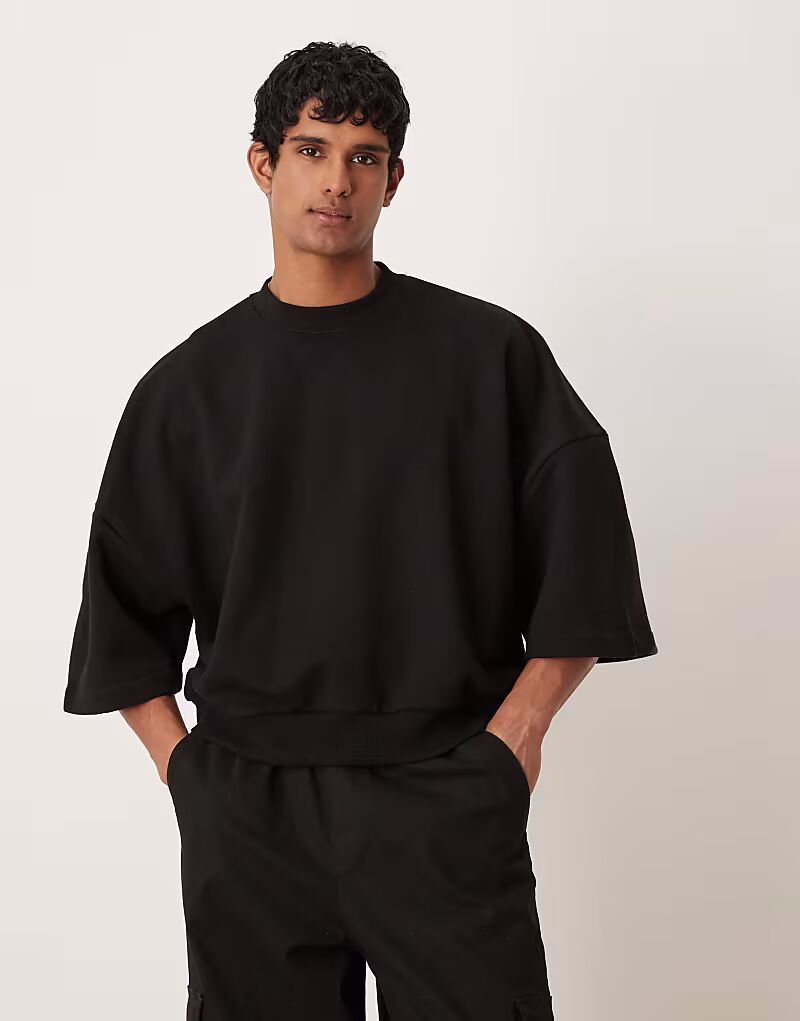 Толстовка оверсайз премиум-класса ASOS DESIGN с короткими рукавами черного цвета - ЧЕРНЫЙ
Толстовка оверсайз премиум-класса ASOS DESIGN с короткими рукавами черного цвета - ЧЕРНЫЙ