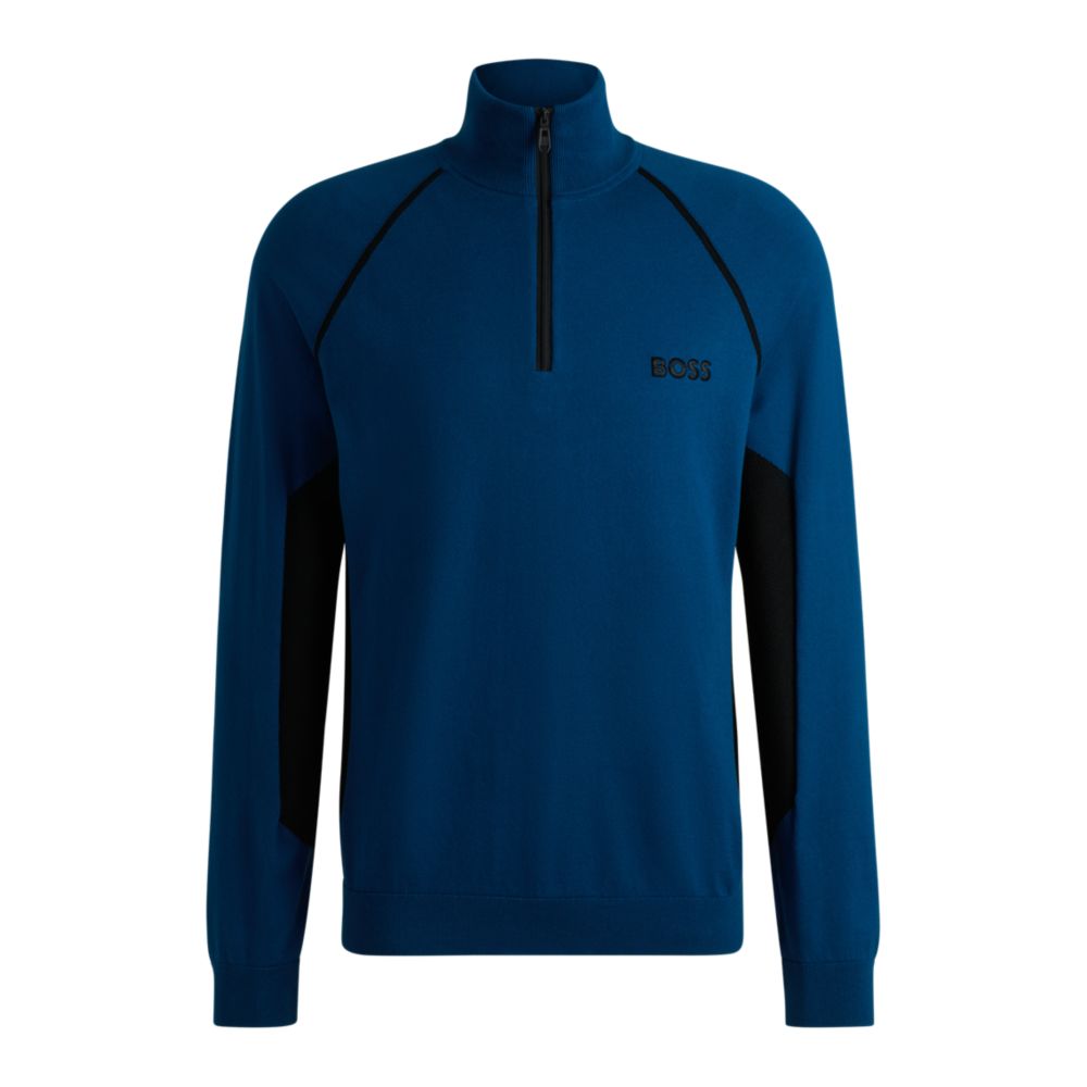 Свитер с цветными блоками и логотипом BOSS, светло-голубой
Свитер с цветными блоками и логотипом BOSS, светло-голубой