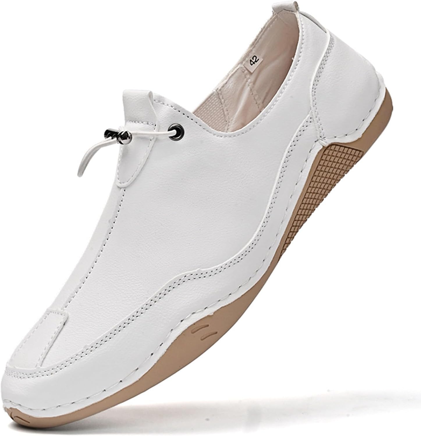 Мужские кожаные мокасины для вождения с противоскользящей подошвой, удобные, ручной работы, мягкие повседневные туфли с круглым носком, легкие походные туфли Zppordmr, белый
Мужские кожаные мокасины для вождения с противоскользящей подошвой, удобные, ручной работы, мягкие повседневные туфли с круглым носком, легкие походные туфли Zppordmr, белый