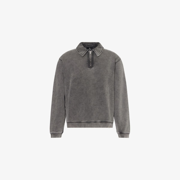 Свитшот Represent из хлопкового джерси с молнией на четверть оверсайз, серый
Свитшот Represent из хлопкового джерси с молнией на четверть оверсайз, серый