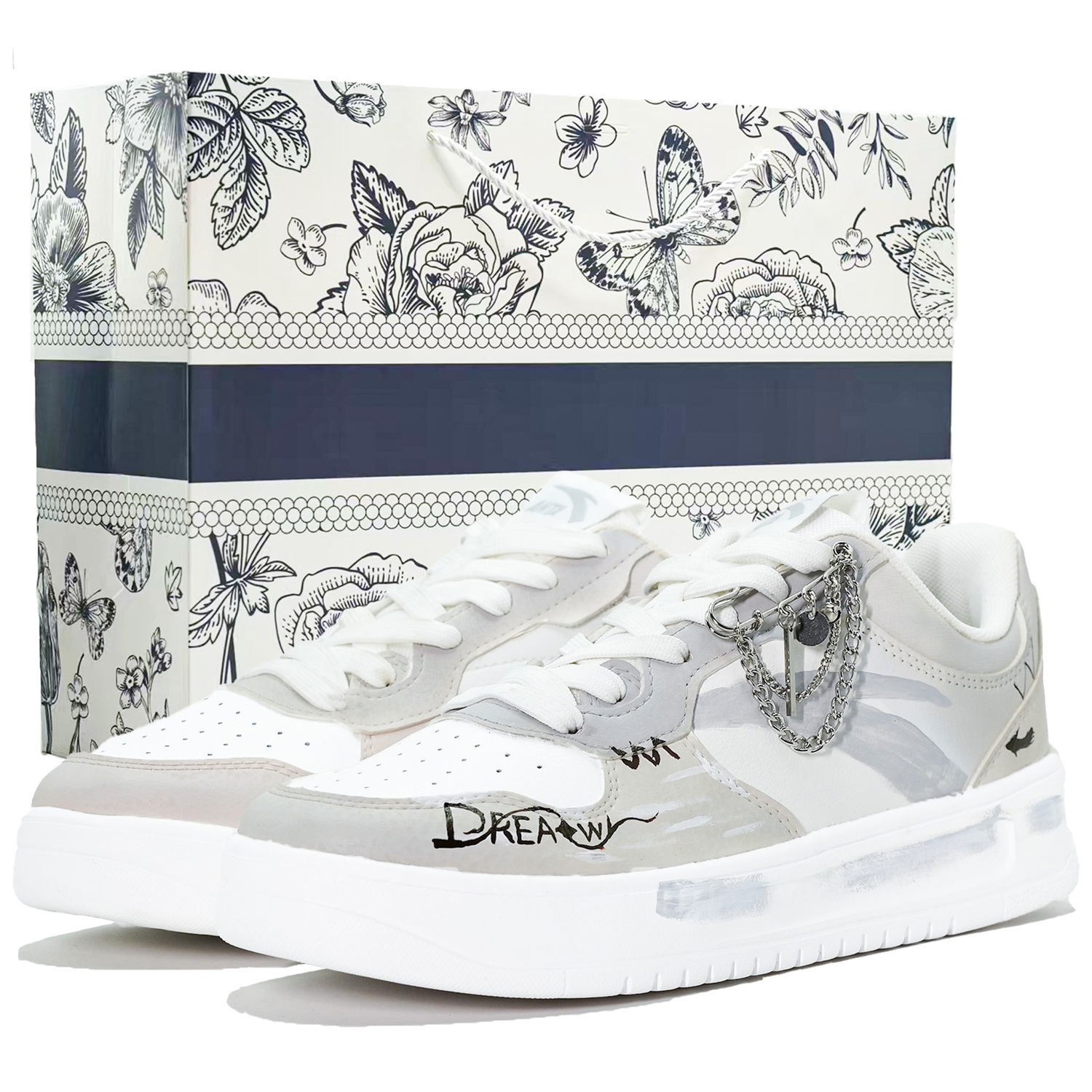 ANTA Мужские серо-белые скейтерские кеды с противоскользящей подошвой и амортизацией, цвет Gray White
ANTA Мужские серо-белые скейтерские кеды с противоскользящей подошвой и амортизацией, цвет Gray White