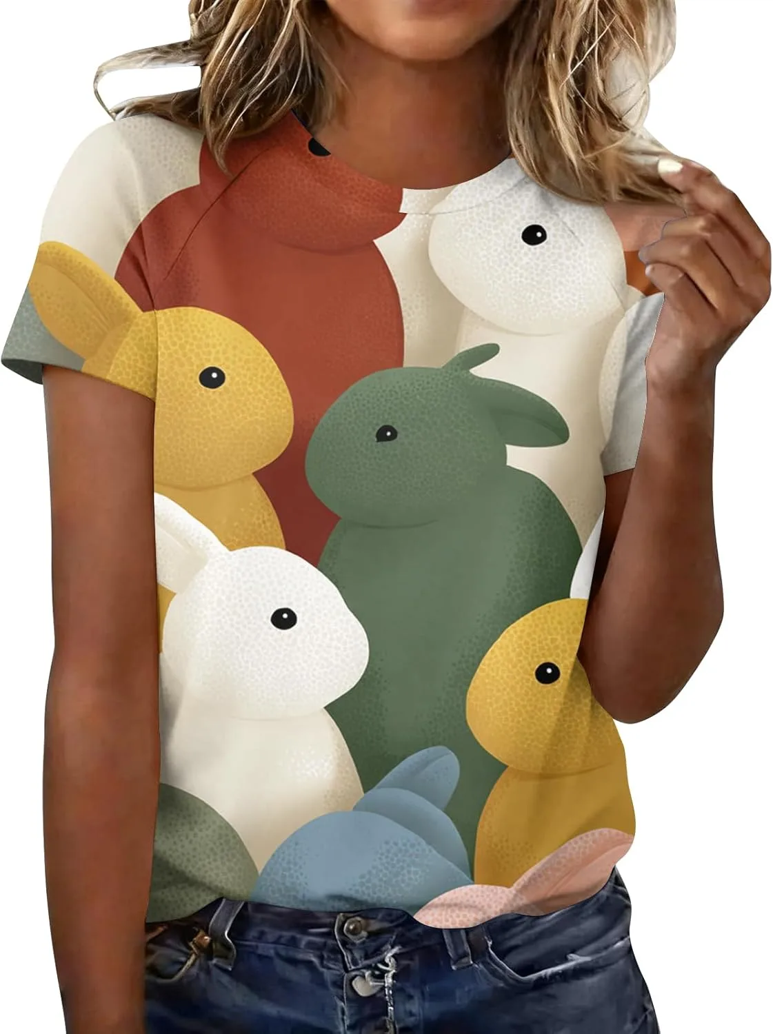 Женская блузка с круглым вырезом и коротким рукавом, лето 2026
Женская блузка с круглым вырезом и коротким рукавом, лето 2026