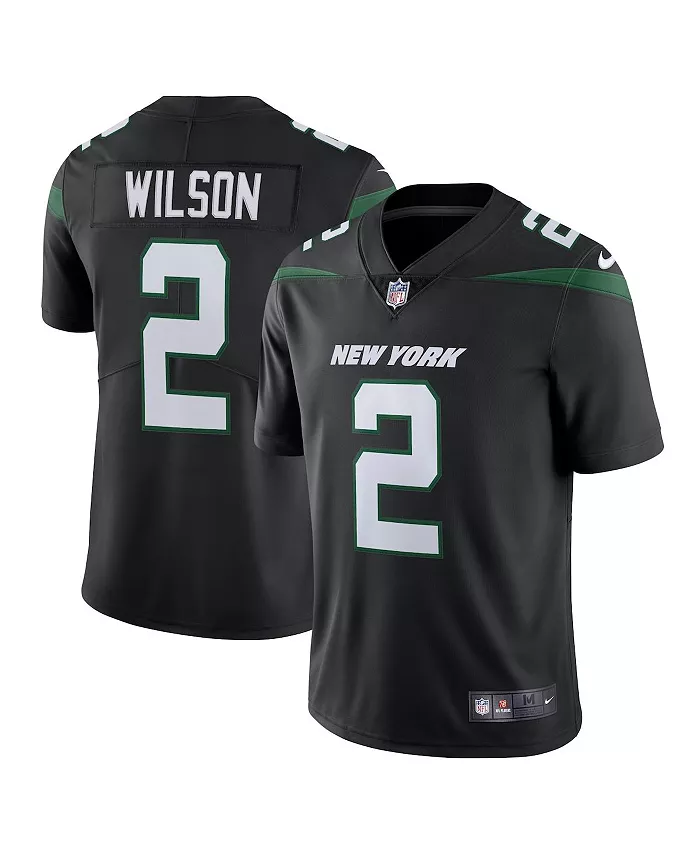 Мужская джерси Zach Wilson Spotlight New York Jets Vapor Limited Nike, черный
Мужская джерси Zach Wilson Spotlight New York Jets Vapor Limited Nike, черный