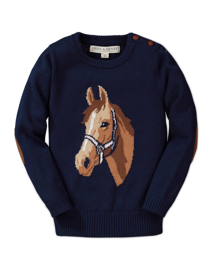 Свитер Hope & Henry Horse в технике интарсия Hope & Henry, темно-синий
Свитер Hope & Henry Horse в технике интарсия Hope & Henry, темно-синий