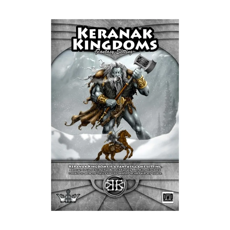 Keranak Kingdoms Fantasy Setting, BareBones Fantasy Role Playing System, мягкая обложка
Keranak Kingdoms Fantasy Setting, BareBones Fantasy Role Playing System, мягкая обложка
