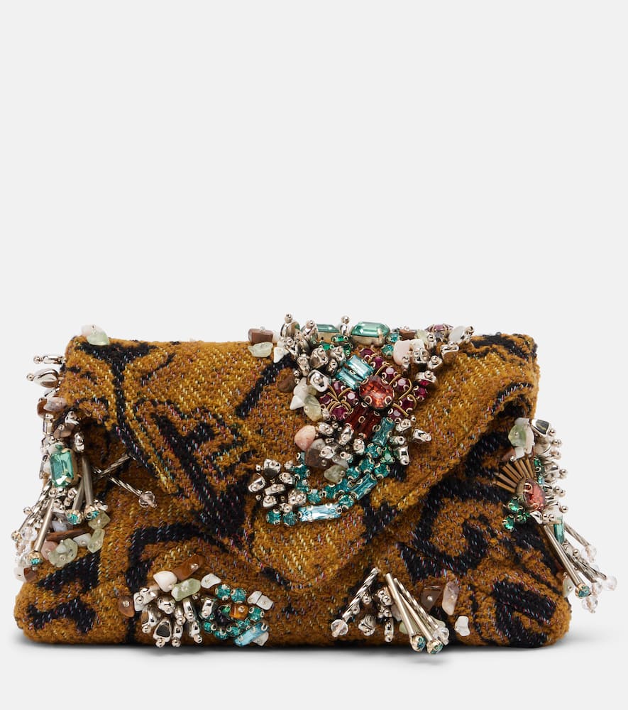 Маленький клатч с вышивкой жаккард Dries Van Noten, Ocra
Маленький клатч с вышивкой жаккард Dries Van Noten, Ocra