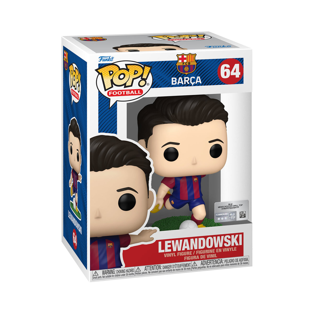 Funko POP! Футбол, коллекционная статуэтка, ФК Барселона, Роберт Левандовски, 64 года.
Funko POP! Футбол, коллекционная статуэтка, ФК Барселона, Роберт Левандовски, 64 года.