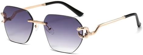 Ретро-солнцезащитные очки с нестандартной безрамочной конструкцией, металлическими дужками с леопардовым принтом, персонализированные, модные, универсальные MTZJH, Grey
Ретро-солнцезащитные очки с нестандартной безрамочной конструкцией, металлическими дужками с леопардовым принтом, персонализированные, модные, универсальные MTZJH, Grey