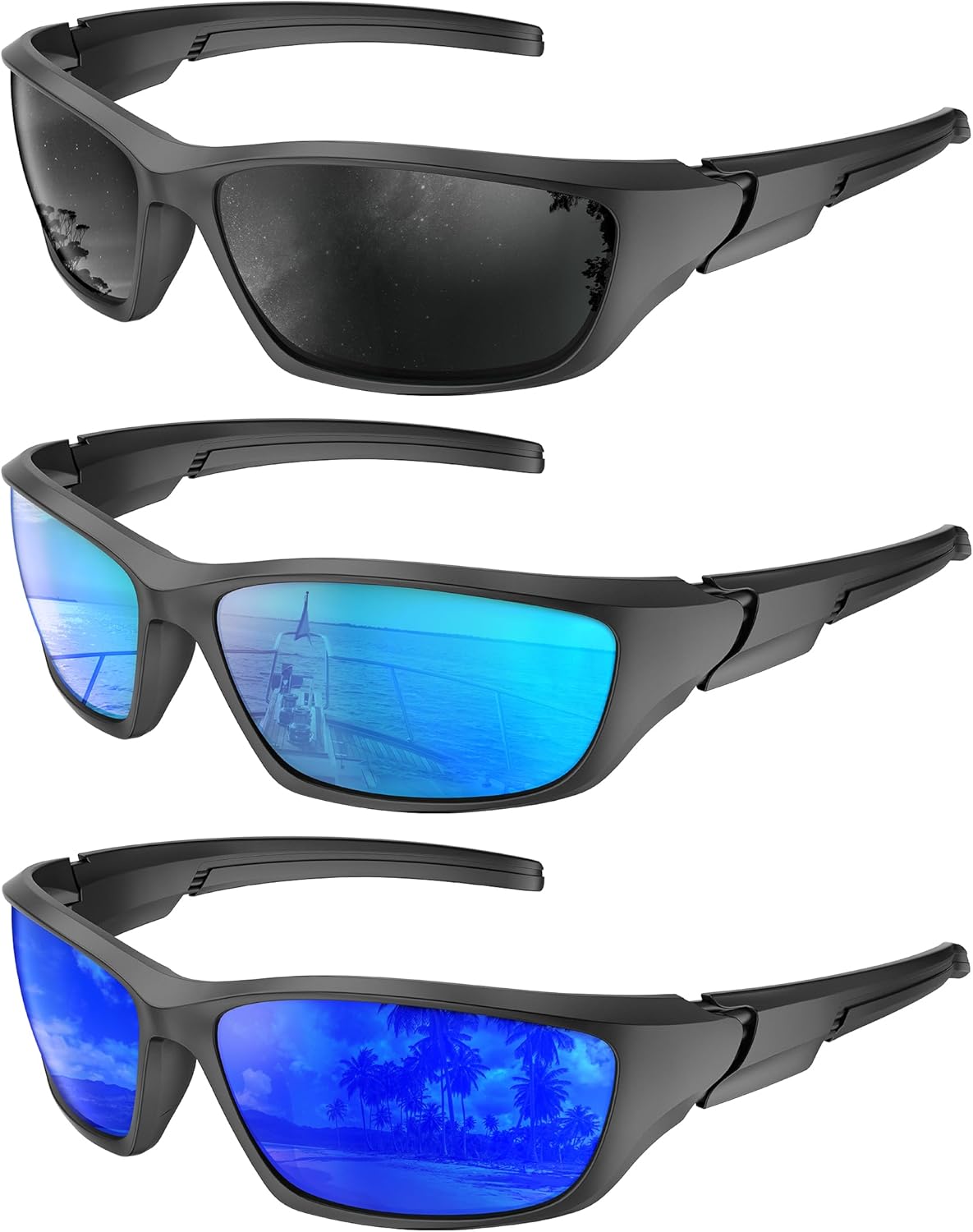 KALIYADI Поляризованные солнцезащитные очки для мужчин и женщин: спортивные солнцезащитные очки с защитой UV400 для езды на велосипеде, рыбалки и бега, A04-black+ice Blue+dark Blue
KALIYADI Поляризованные солнцезащитные очки для мужчин и женщин: спортивные солнцезащитные очки с защитой UV400 для езды на велосипеде, рыбалки и бега, A04-black+ice Blue+dark Blue