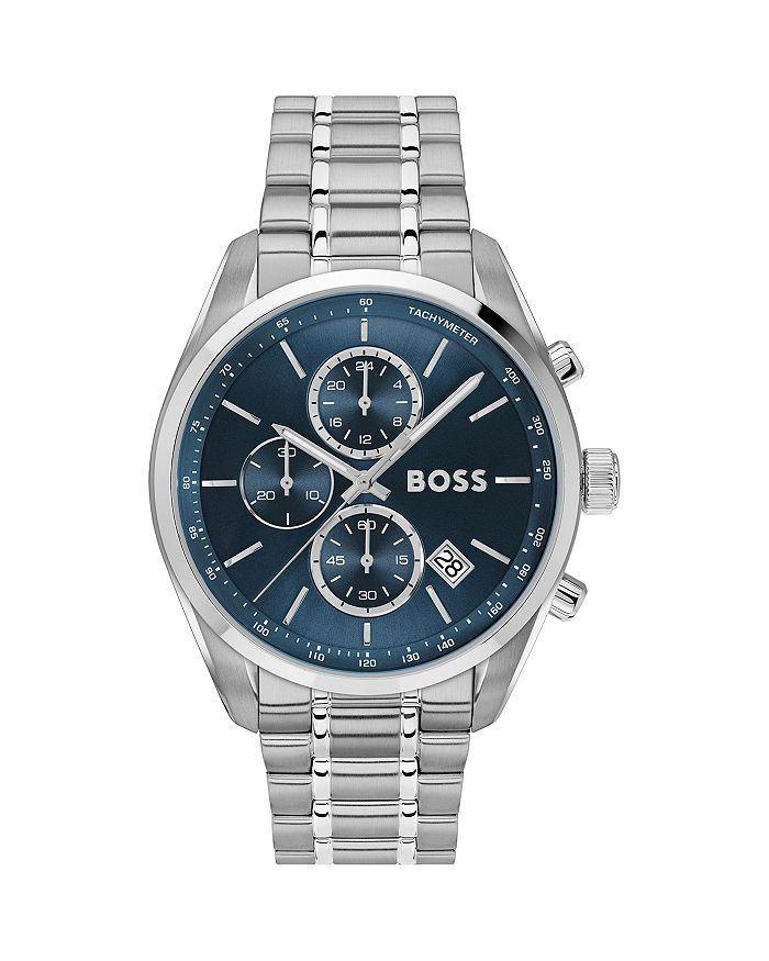 Grand Prix 44 Chronograph, 44 мм BOSS Hugo Boss, синий
Grand Prix 44 Chronograph, 44 мм BOSS Hugo Boss, синий