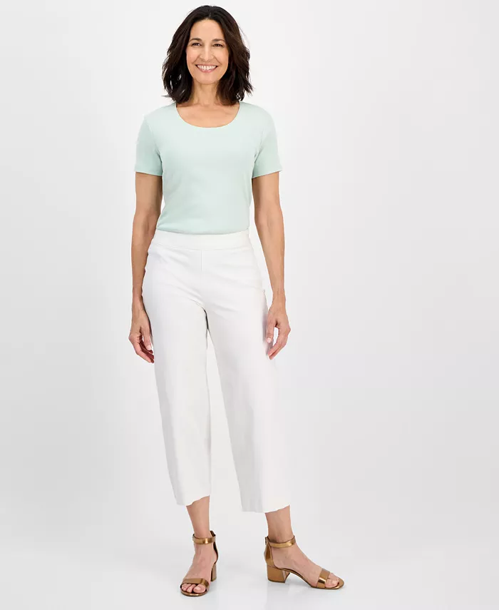 Женские укороченные брюки с высокой посадкой и широкими штанинами Style & Co, белый
Женские укороченные брюки с высокой посадкой и широкими штанинами Style & Co, белый