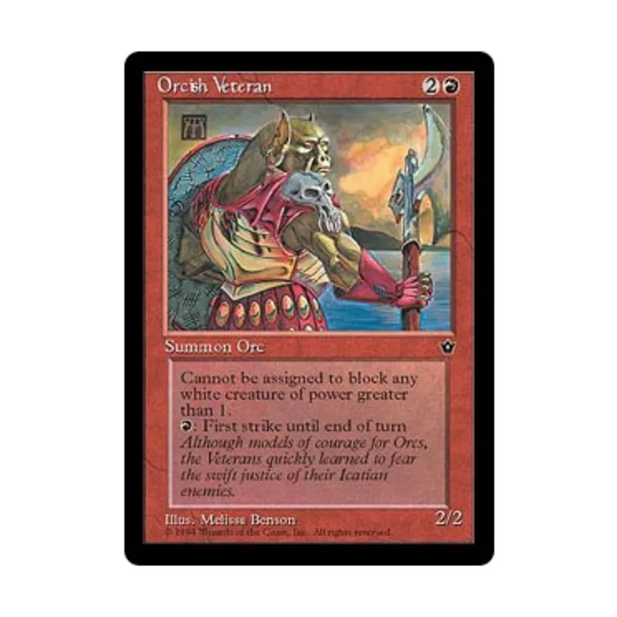 CCG Оркский ветеран - Вер. 3 (С4), MTG - Fallen Empires
CCG Оркский ветеран - Вер. 3 (С4), MTG - Fallen Empires