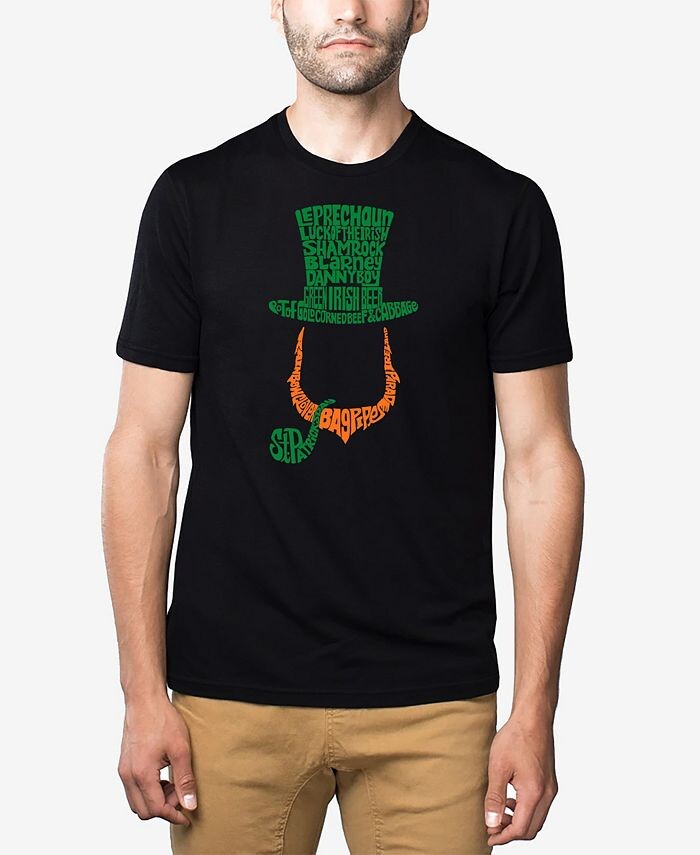 Мужская футболка премиум-класса с рисунком Leprechaun Word Art Graphic LA Pop Art, черный
Мужская футболка премиум-класса с рисунком Leprechaun Word Art Graphic LA Pop Art, черный
