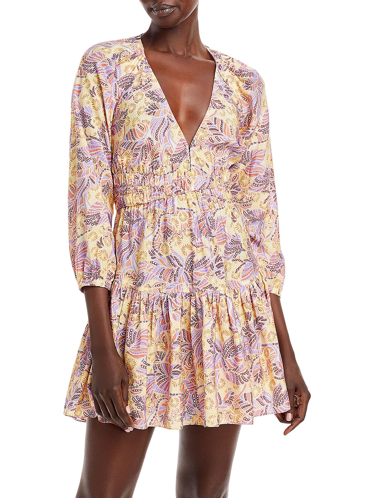 Isla Женское мини-платье с V-образным вырезом и длинными рукавами A.L.C., цвет canary/iris multi
Isla Женское мини-платье с V-образным вырезом и длинными рукавами A.L.C., цвет canary/iris multi